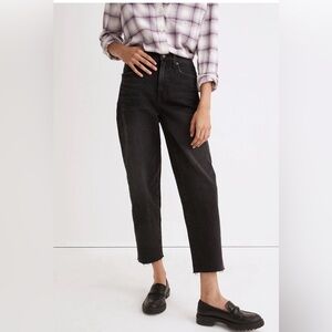 NWT - Madewell Balloon Jeans in Biscayne Wash: Raw-Hem Edition, Size 25